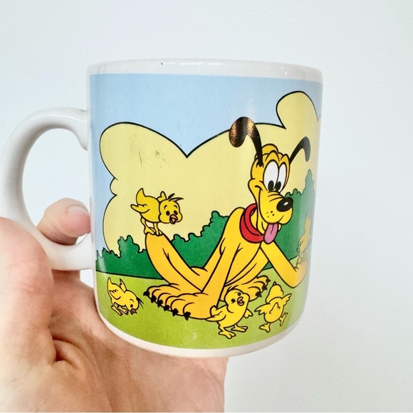 Walt Disney Applause Mickey Minnie Pluto Vintage Easter mug - Picture 4 of 8